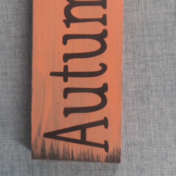 Solid Wood Shelf Sitter Sign Rustic Autumn Gatherings Thanksgiving Fall Harvest - Picture 3 of 4